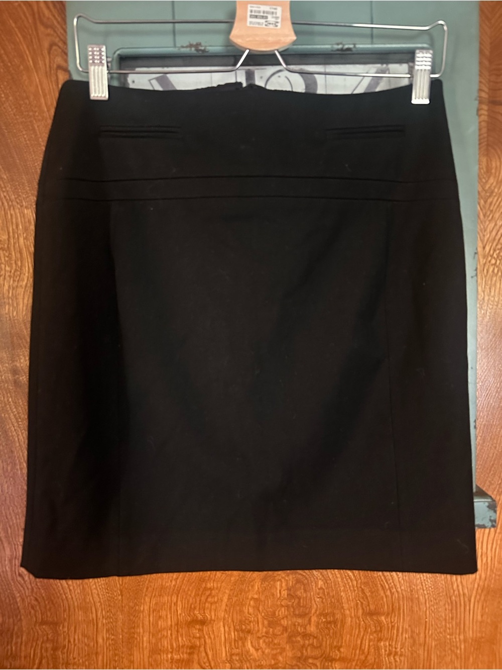 Express Black Pencil Skirt with Subtle Seam Detail